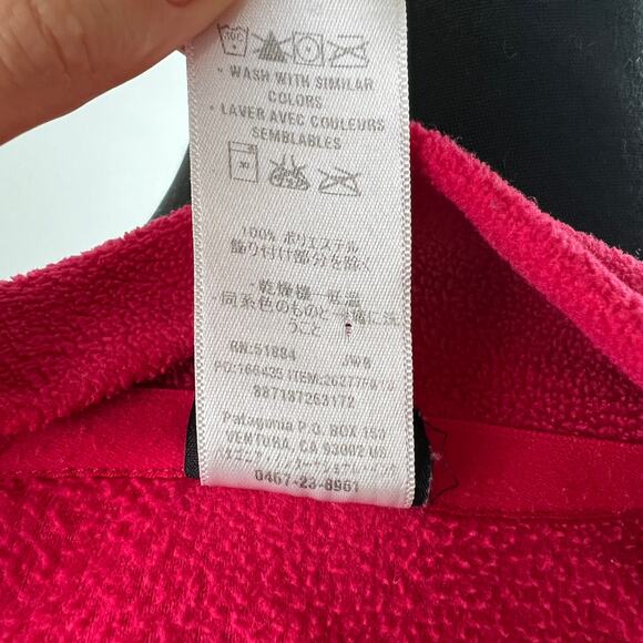 PATAGONIA Red Better Sweater Quarter-Zip Mock Neck Fleece Classic Size Medium M - Picture 9 of 9